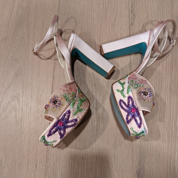 Betsey Johnson Women's Embellished Platform Heels - Picture 8 of 15